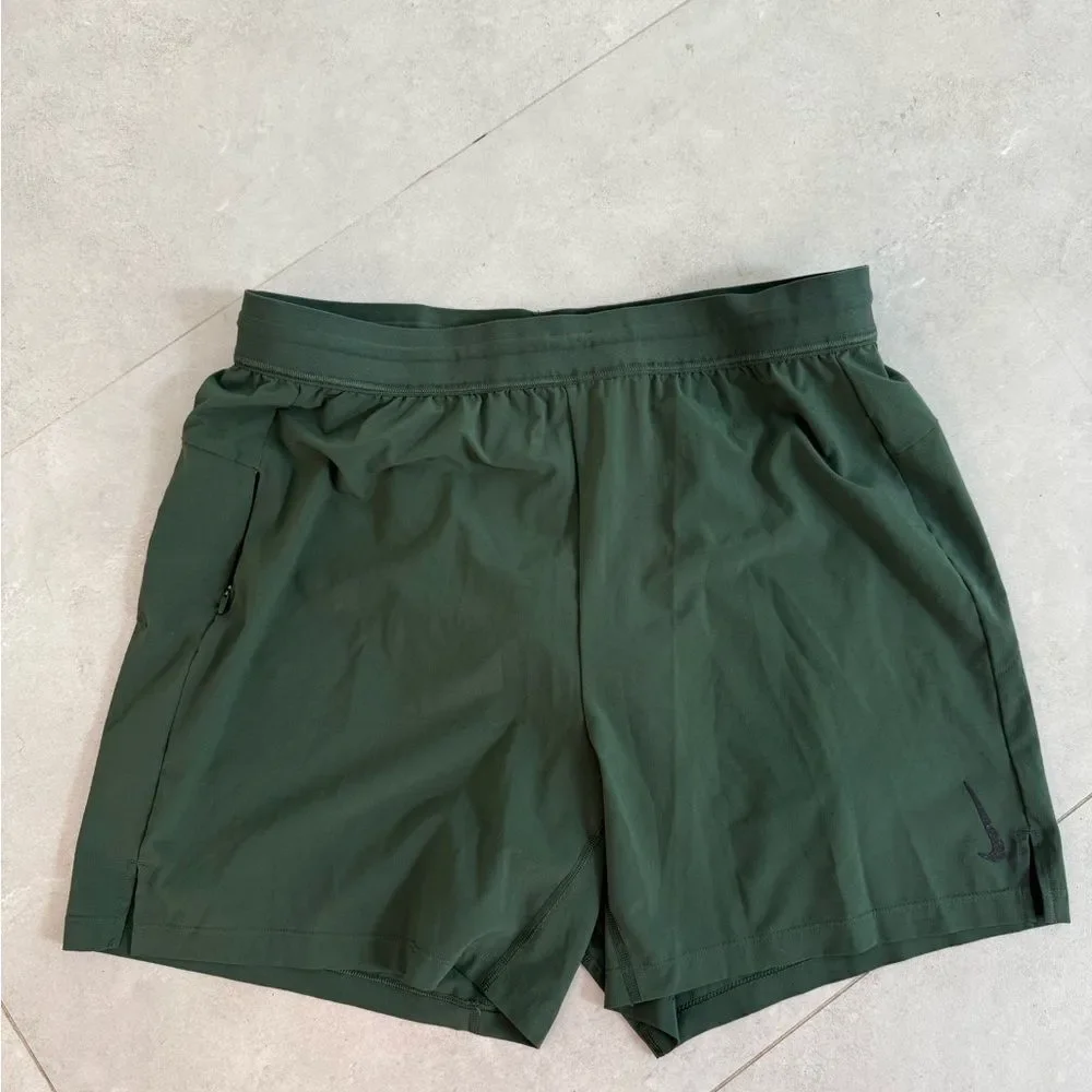 NWOT NIKE DRI FIT Dark Green Athletic Shorts